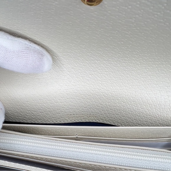 0237JPL Gucci Ophidia GG Continental Wallet Mystic White & GG Supreme Canvas - Picture 5 of 9
